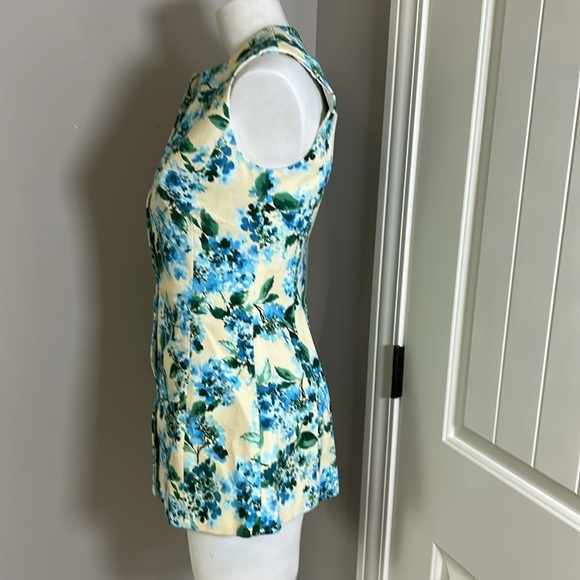 TUCKERNUCK Waters Edge Hydrangea Rhoda Tunic Top Blue Size 4 NEW - Picture 7 of 14